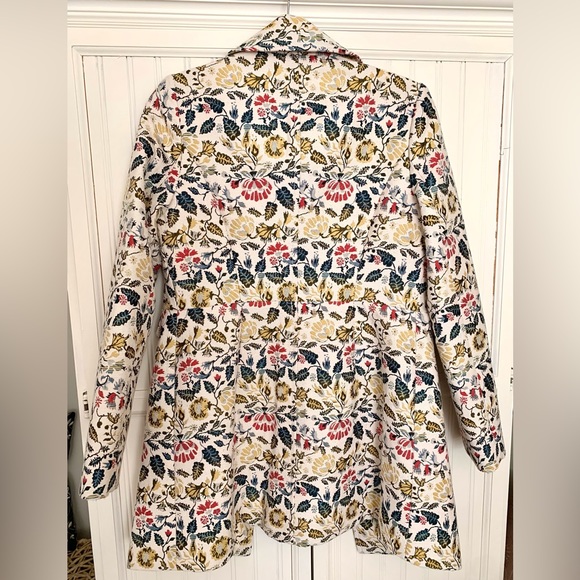 Gal Meets Glam Sabrina Floral Jacquard Coat Size XS - Picture 3 of 9